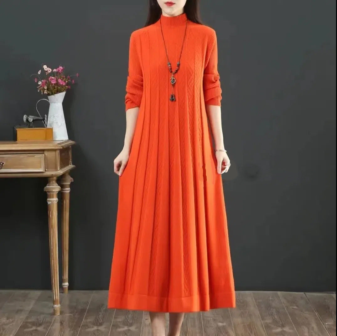 Everyday Essential Pleated Sweater Dress