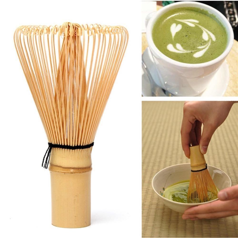 Traditional Tea Powder Sweeping Bamboo Whisk Brush