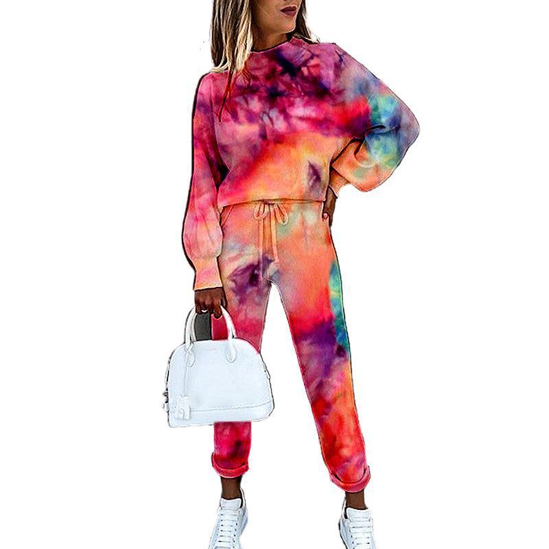 Tie-Dye Trouser & Sweatshirt Two Piece Tracksuit