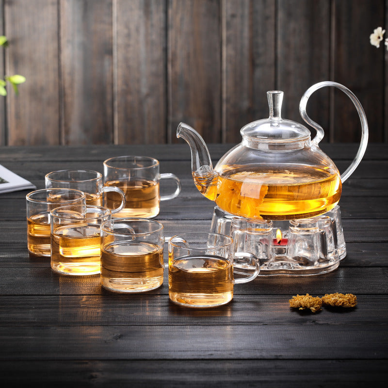 Tea Making Flower Pot  Set with Glasses