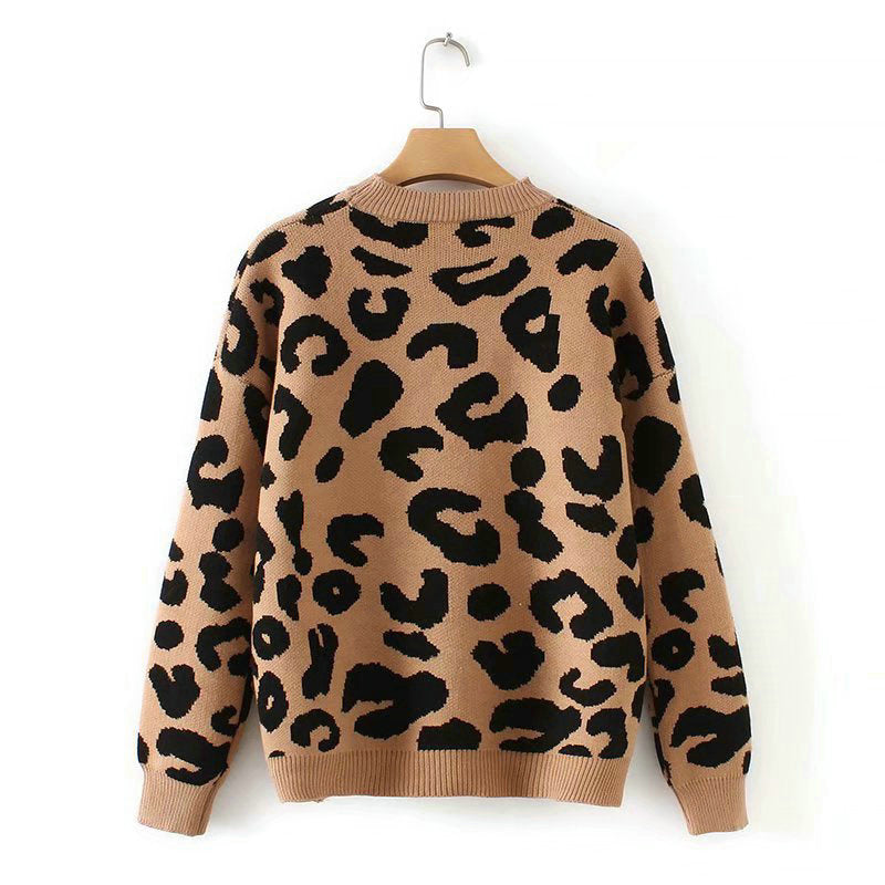 Diva Leopard Print Pullover