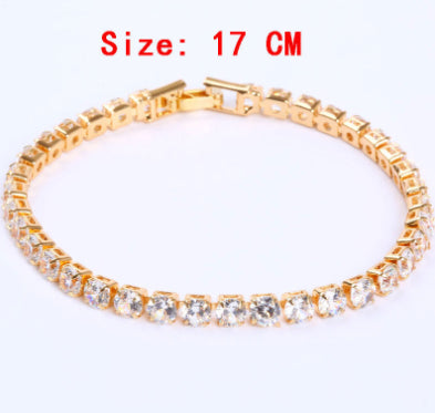 Dazzling Classic CZ 4 mm Tennis Bracelet - 5 Colors Available.