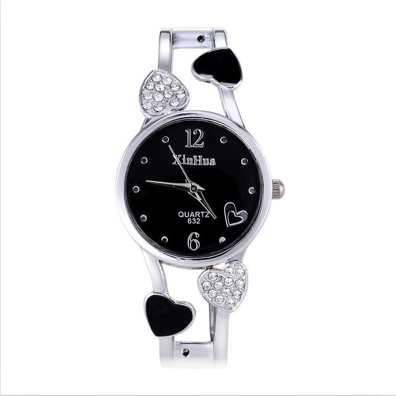 Dazzling Hearts Cuff Watch