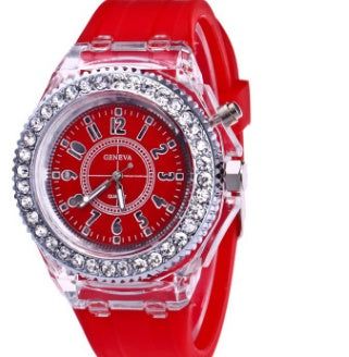 Luminous Geneva Quartz LED Watch