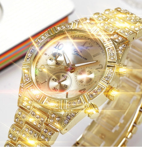 Designer Style Fashion Crystal Quartz Watch