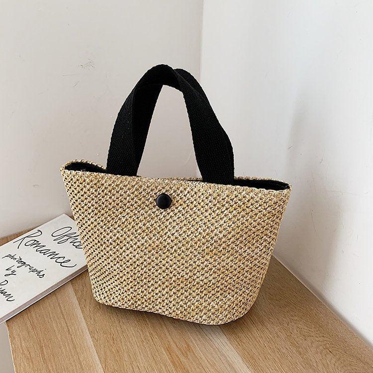 Sea Blue Mall Chic Boho Beach Babe Seaside Straw Tote Bag Handbag For Women handbags Handbags Bags Handmade Straw Woven Handbag Luxury Handbags Bags Designer Plush Handbag Straw Woven Handbag tote bag Woven Handbag SeaBlueMall.com