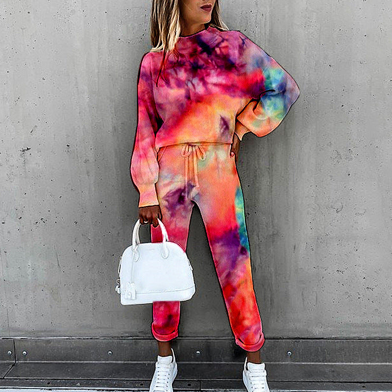 Tie-Dye Trouser & Sweatshirt Two Piece Tracksuit