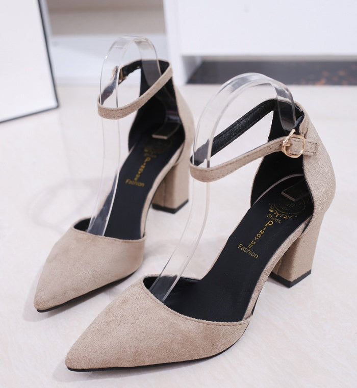 Medium Heels Pointed Pumps Summer Sandal 