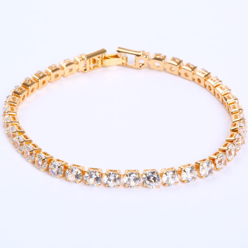 Dazzling Classic CZ 4 mm Tennis Bracelet - 5 Colors Available.