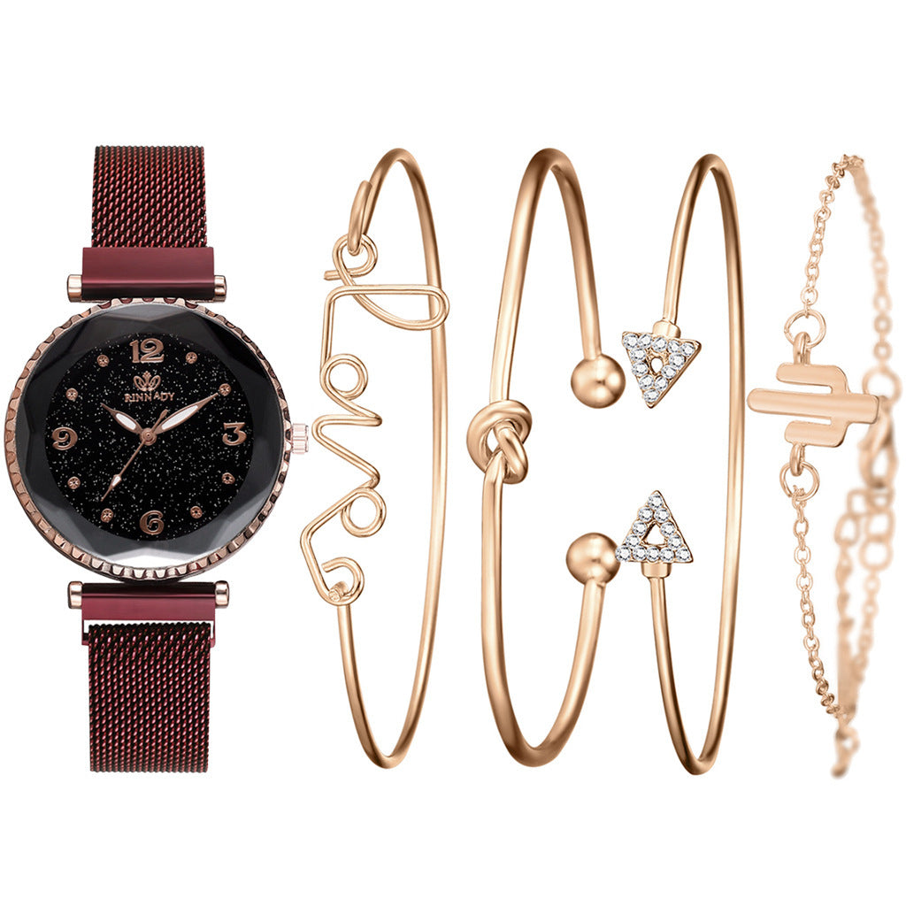 Quartz Sky Magnet Buckle Bracelet  Watch