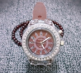 Luminous Geneva Quartz LED Watch