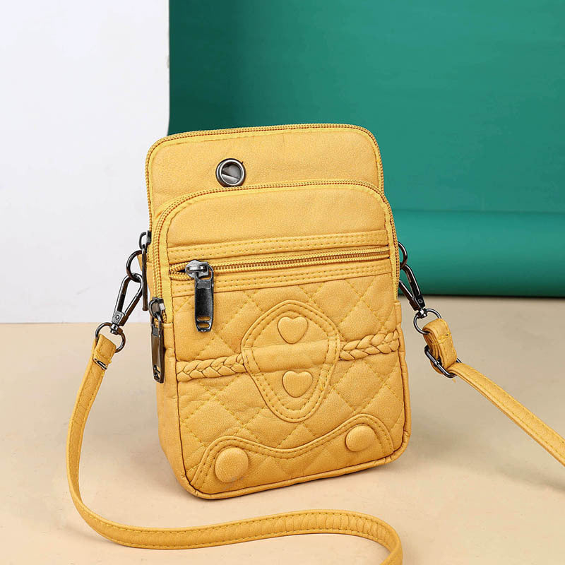 Fashionable Strapped Shoulder Mobile Phone Bag