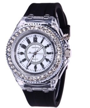 Luminous Geneva Quartz LED Watch