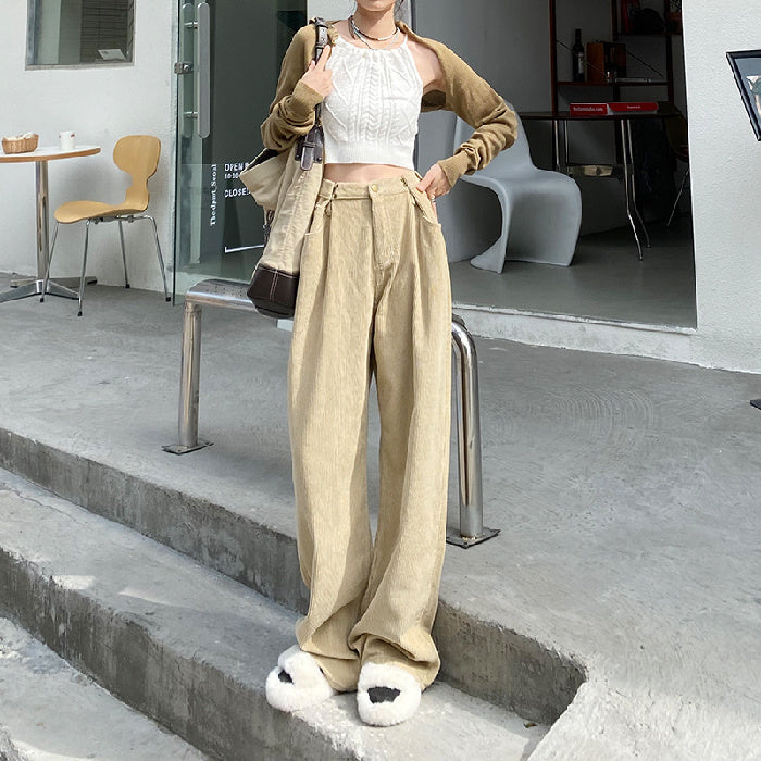 Plush Perfection Wide Leg High Waist Pants