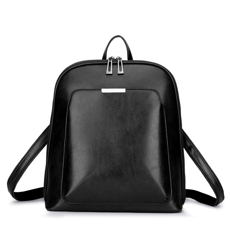 Classic Fashion Backpack Dual Zippers