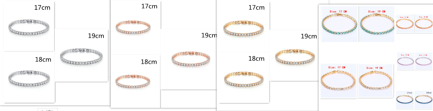 Dazzling Classic CZ 4 mm Tennis Bracelet - 5 Colors Available.