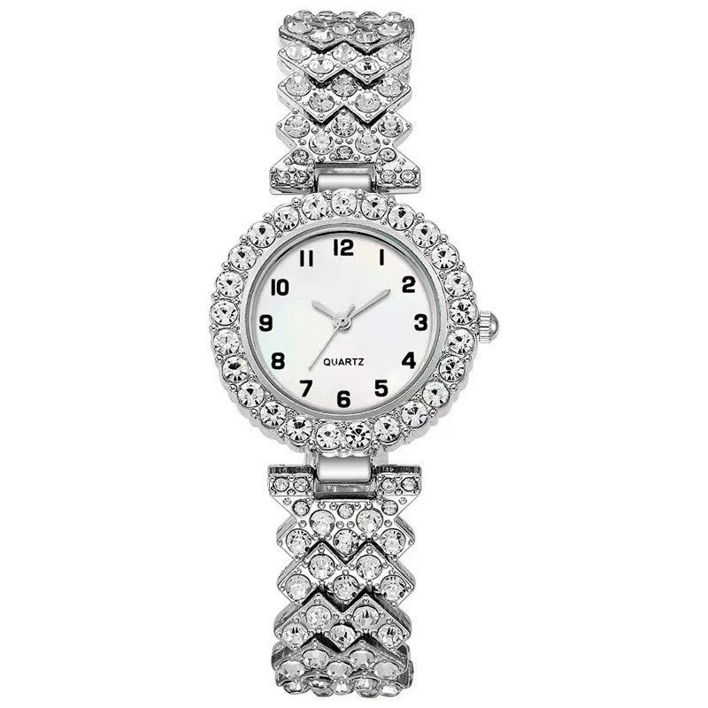 Dazzling CZ Diamond Women's Watch Bracelet