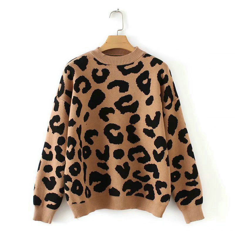 Diva Leopard Print Pullover