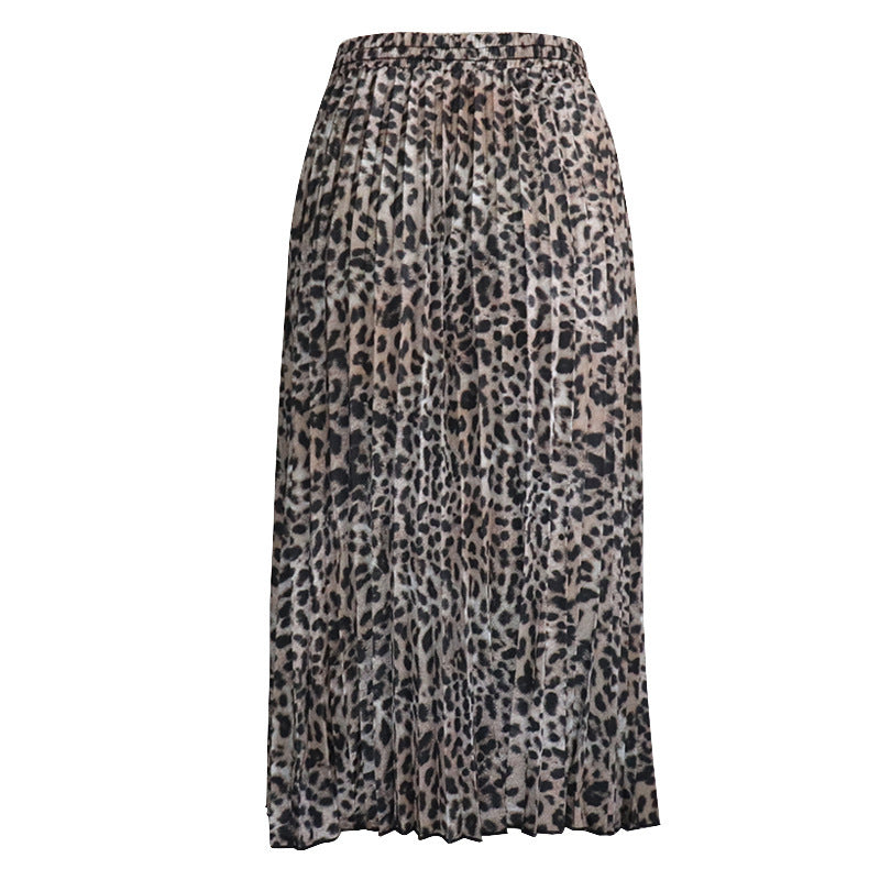 Wardrobe Staple Leopard Print Maxi Skirt