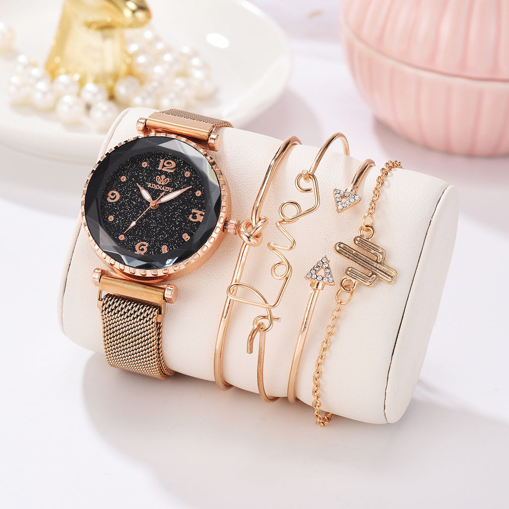 Quartz Sky Magnet Buckle Bracelet  Watch