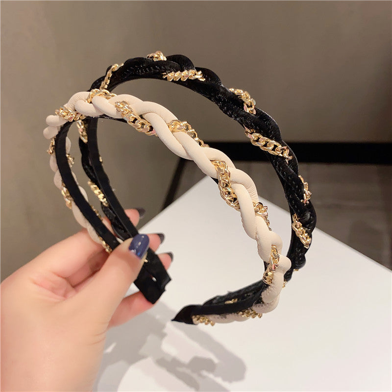 Braided Chain Decoration Fashion Headband