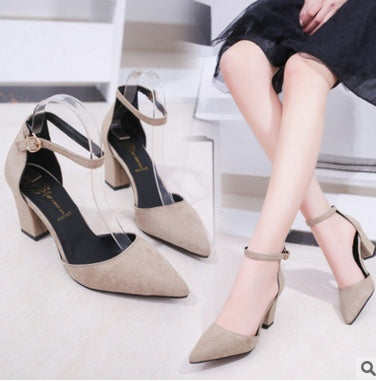 Medium Heels Pointed Pumps Summer Sandal 