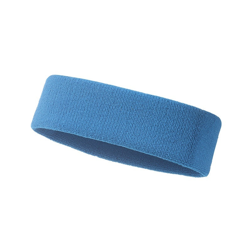 Sports Anti Sweat Band With Elastic Solid Color Widening