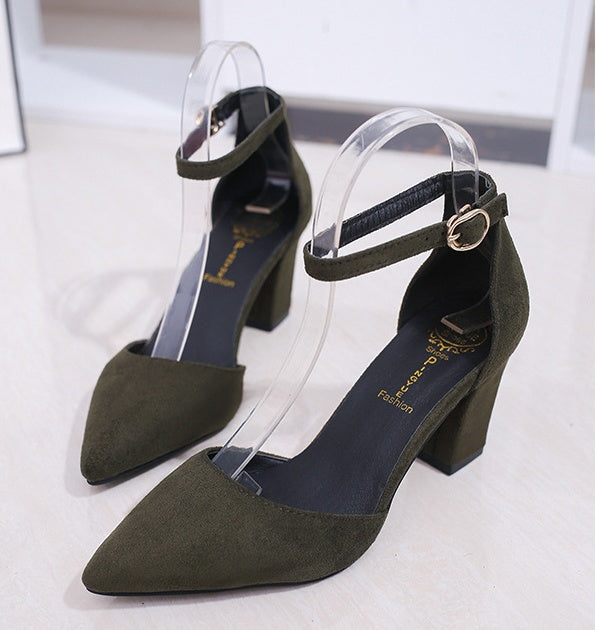 Medium Heels Pointed Pumps Summer Sandal 