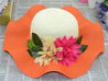 Sea Blue Mall 3D Flower Big Brim Wave Sun-proof Straw Hat  SeaBlueMall.com