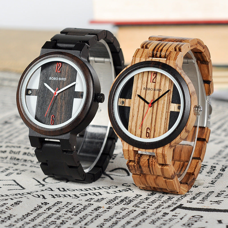 Unique Japanese Style Wooden Quartz Watch