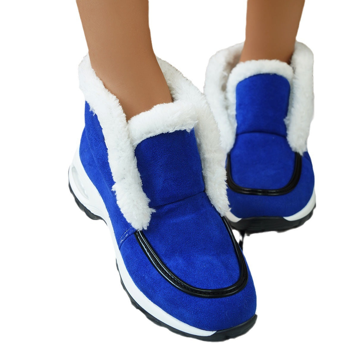 Air-cushion Sole Faux Fur Snow Slipper Boots