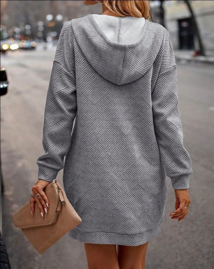 Hoodies Sweatshirt  Dress With Pocket