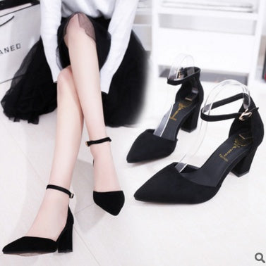 Medium Heels Pointed Pumps Summer Sandal 