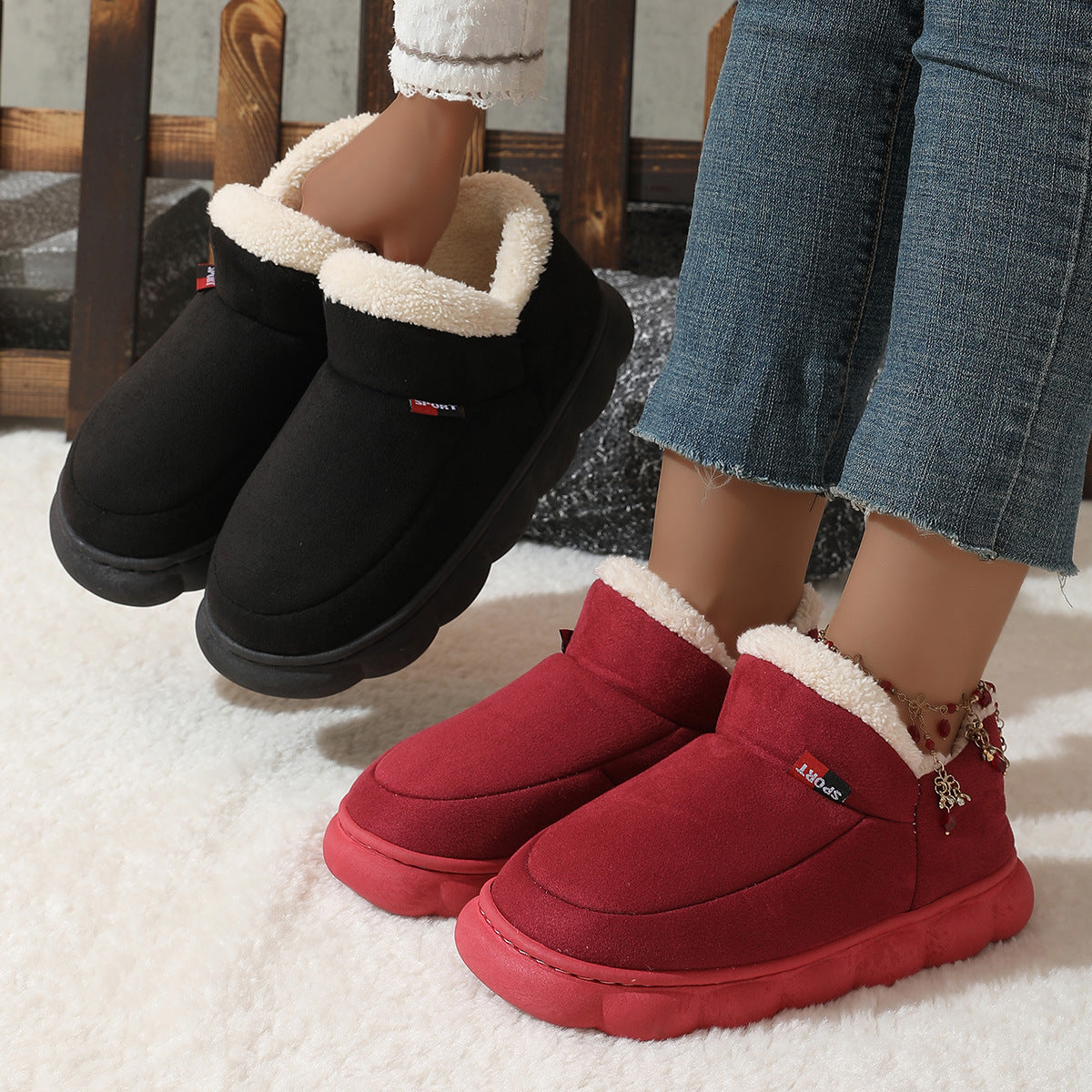 Winter Plush Warm Suede Shoes