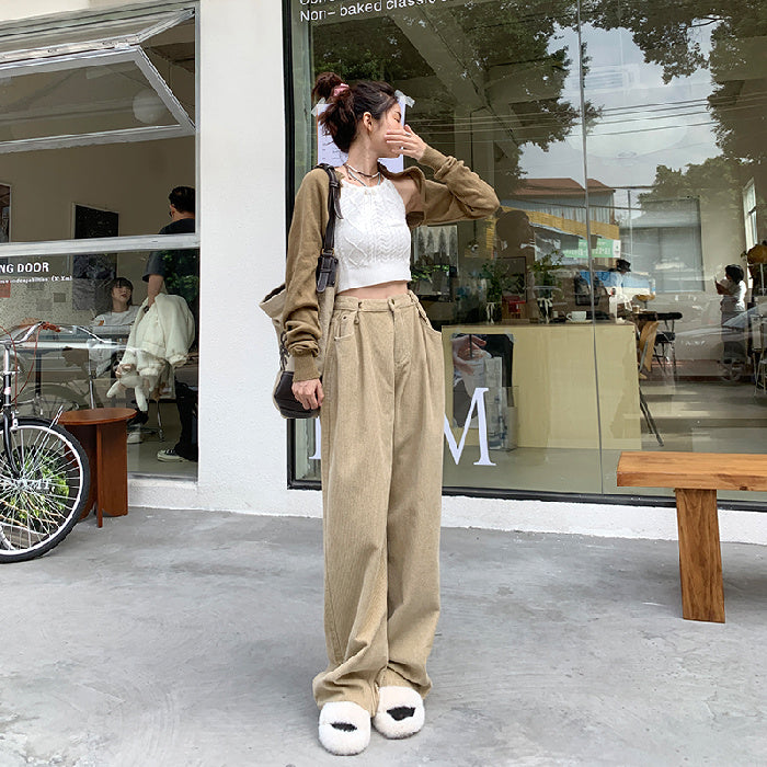 Plush Perfection Wide Leg High Waist Pants