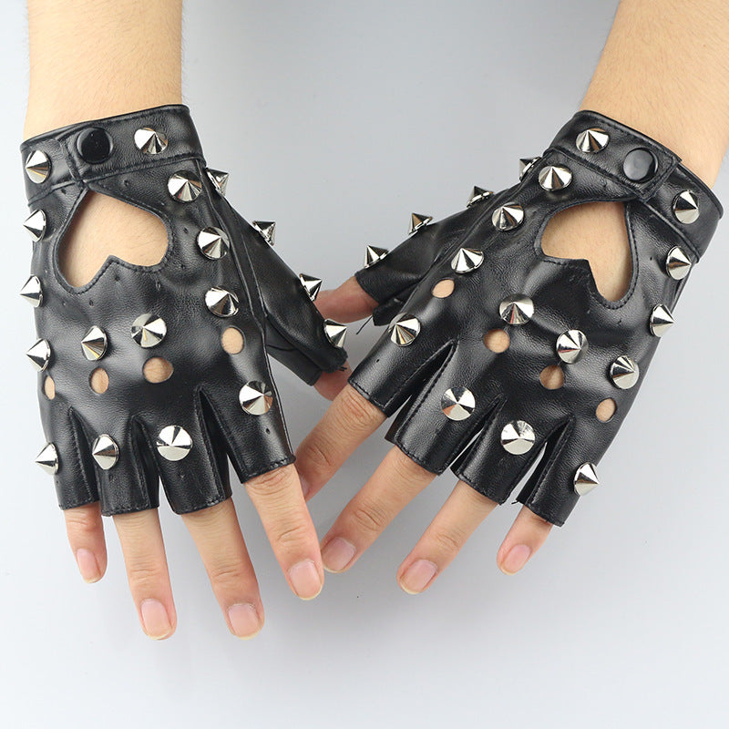 Punk Fingerless Athletic Gloves