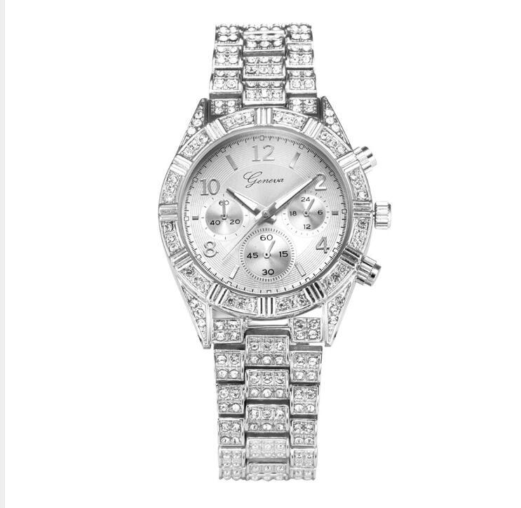 Designer Style Fashion Crystal Quartz Watch