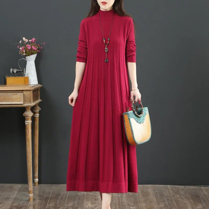 Everyday Essential Pleated Sweater Dress