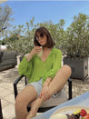 Luxurious Green Blouse for Sophisticated Style