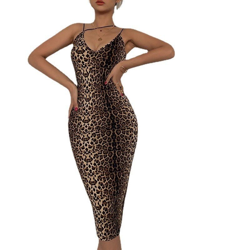 On The Lookout Tiger Print Bodycon Midi Dress