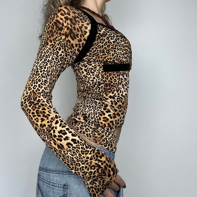 Pretty Privilege Leopard Patterned Top