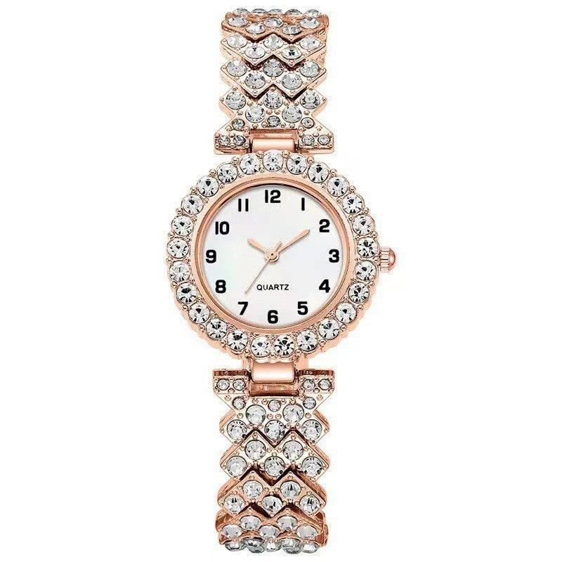 Dazzling CZ Diamond Women's Watch Bracelet