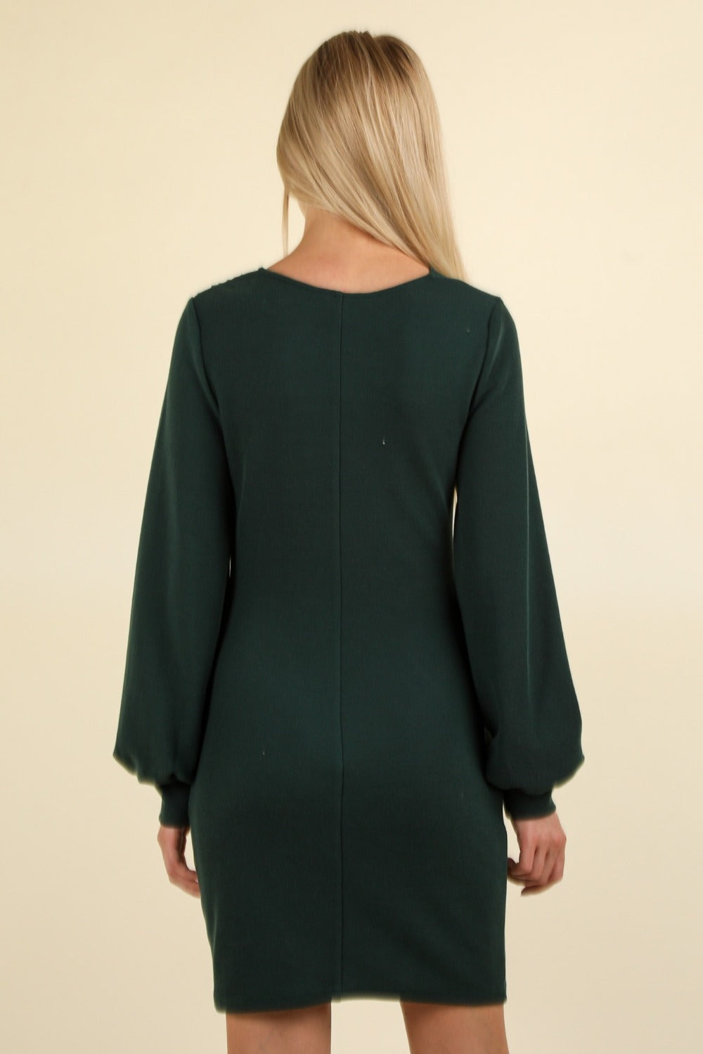 Forest Green  Ruched Detail Bodycon Mini Dress