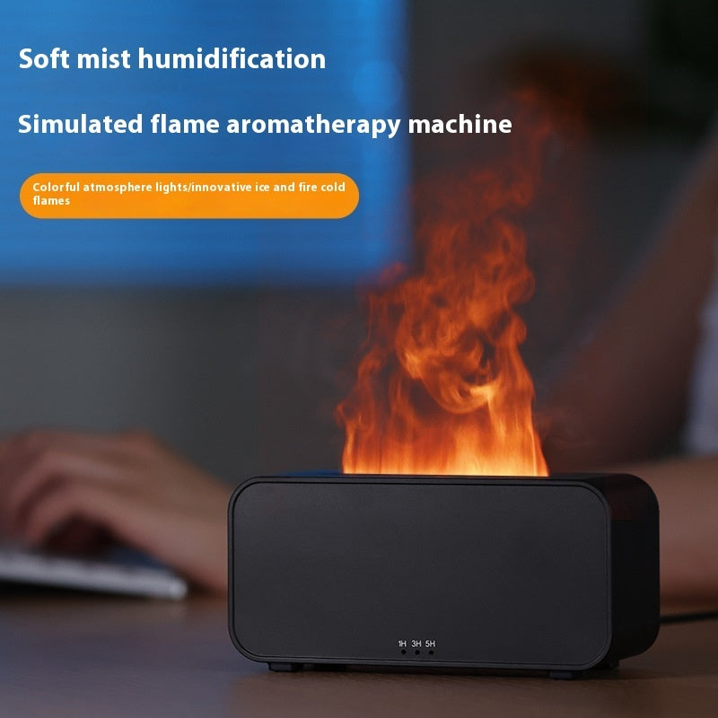 Portable Intriguing Flame Aromatherapy Machine Humidifier Diffuser