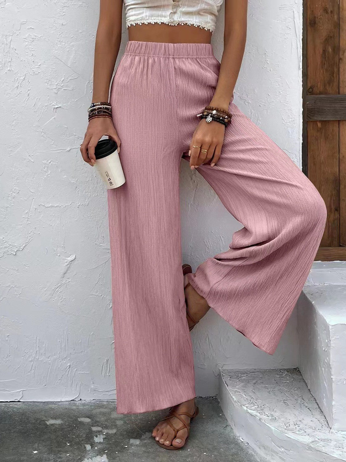 Modern Full Size High Waist Wide Leg Pants