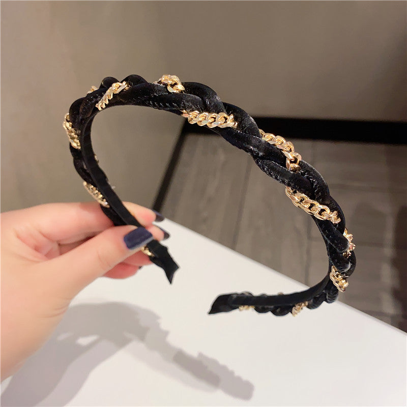 Braided Chain Decoration Fashion Headband