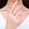 Sea Blue Mall Classic Paraiba Tourmaline 925 Sterling Silver Ring  SeaBlueMall.com