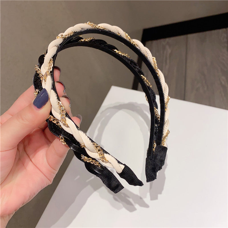 Braided Chain Decoration Fashion Headband