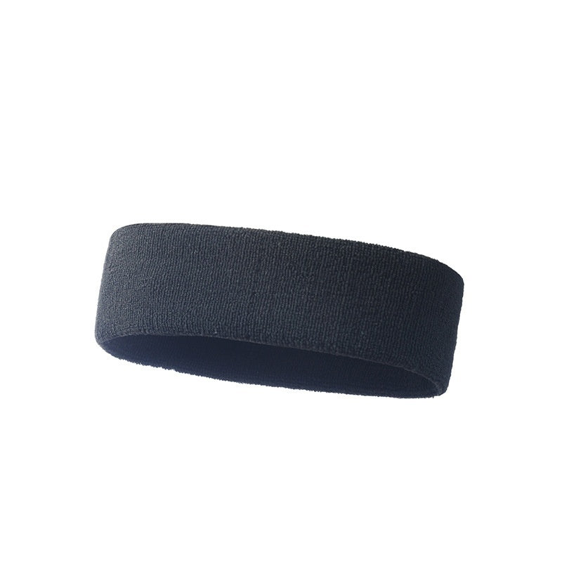 Sports Anti Sweat Band With Elastic Solid Color Widening