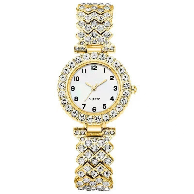 Dazzling CZ Diamond Women's Watch Bracelet